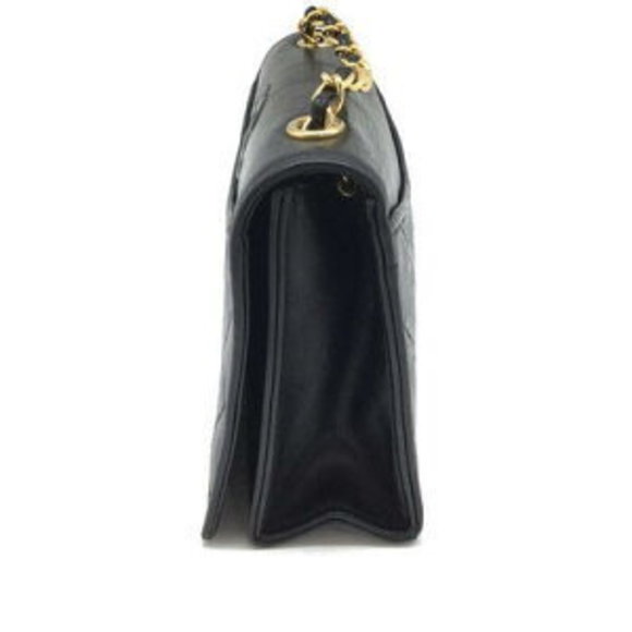 CHANEL Matelasse Chain Shoulder Bag Leather Black x - Picture 3 of 16